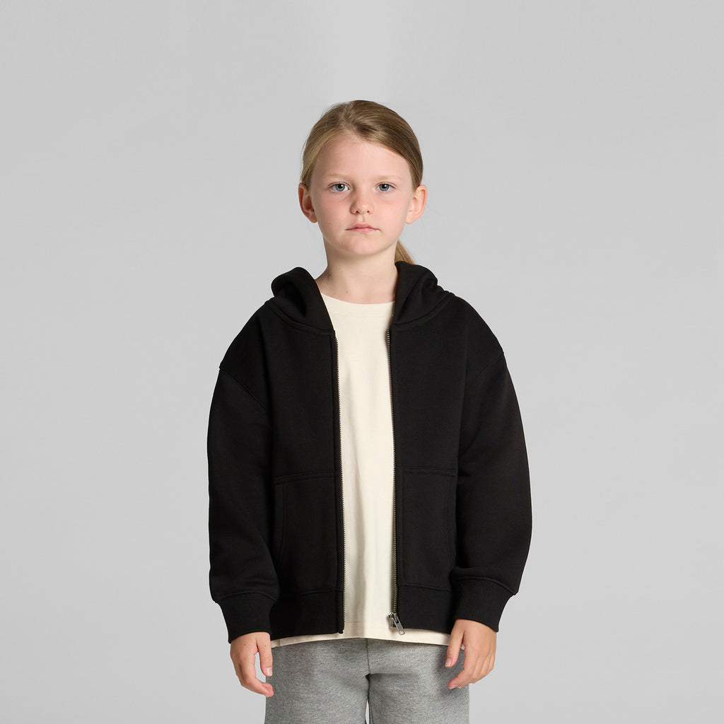 Kids Relax Zip Hood3038 - BLACK