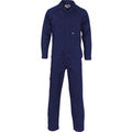 Lightweight Cool-Breeze Cotton Drill Coverall - Navy