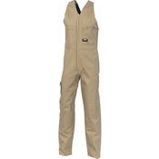 Cotton Drill Action Back Overall - Khaki