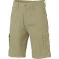 Cotton Drill Cargo Shorts - Black