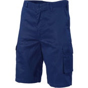 Lightweight Cool-Breeze Cotton Cargo Shorts - Black