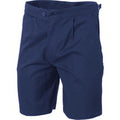 Cotton Drill Long Leg Utility Shorts - Navy
