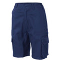 Ladies Cotton Drill Cargo Shorts - Navy
