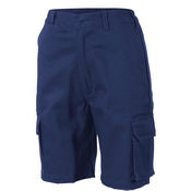 Ladies Cotton Drill Cargo Shorts - Navy