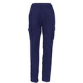 Ladies Cotton Drill Cargo Pants - Navy
