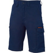 Digga Cool-Breeze Cotton Cargo Shorts - Black
