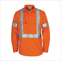 Patron saint flame retardant arc rated closed front shirt with "X" back LOXY F/R R/tape - L/S - Orange