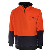HiVis 1/2 Zip FR & HRC2 Jumper - Orange/Navy