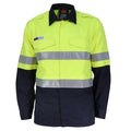 INHERENT FR PPE2 2T D/N SHIRT - Orange/Navy