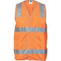 Day/Night Safety Vest with Hoop & Shoulder Generic R/Tape - Orange