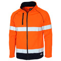 HiVis CSR Taped Softshell Jacket - Orange/Navy