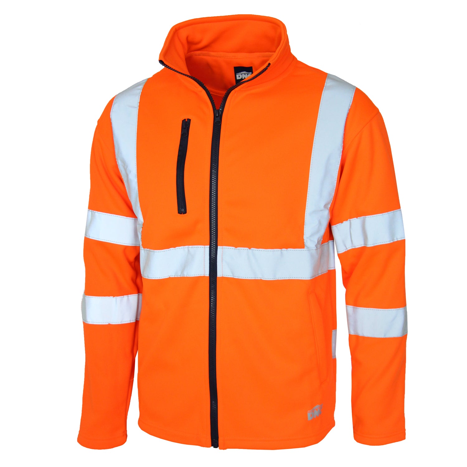 Hi Vis CSR Taped X Back Softshell Jacket - Orange
