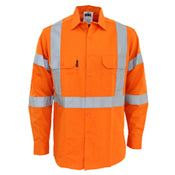 Hi-Vis 3 way vented "X" back & Biomotion taped shirt - Orange