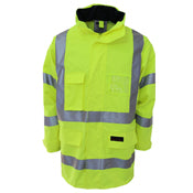 HiVis Breathable Rain Jacket Biomotion tape - Orange