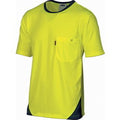 HiVis Cool-Breathe Tee - short sleeve - Orange/Navy