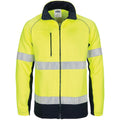 HIVIS 2 Tone full zip fleecy sweat shirt CSR R/Tape - Orange/Navy