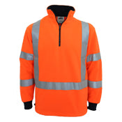 Hivis "X" back & Biomotion taped Polar Fleece - Orange