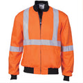 HiVis Cotton Bomber Jacket with ‘X’ Back & additional CSR R/Tape below - Orange