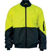 HIVIS 2 TONE DAY BOMBER JACKET - Orange/Navy