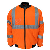 HiVis "X" back flying jacket Biomotion tape - Orange