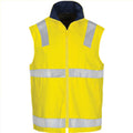 HiVis Cotton Drill Reversible Vest with Generic R/Tape - Orange/Navy
