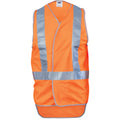 Day/Night Cross Back Safety Vests with Tail - Orange