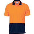 HiVis Two Tone Food Industry Polo - Short Sleeve - Orange/Navy