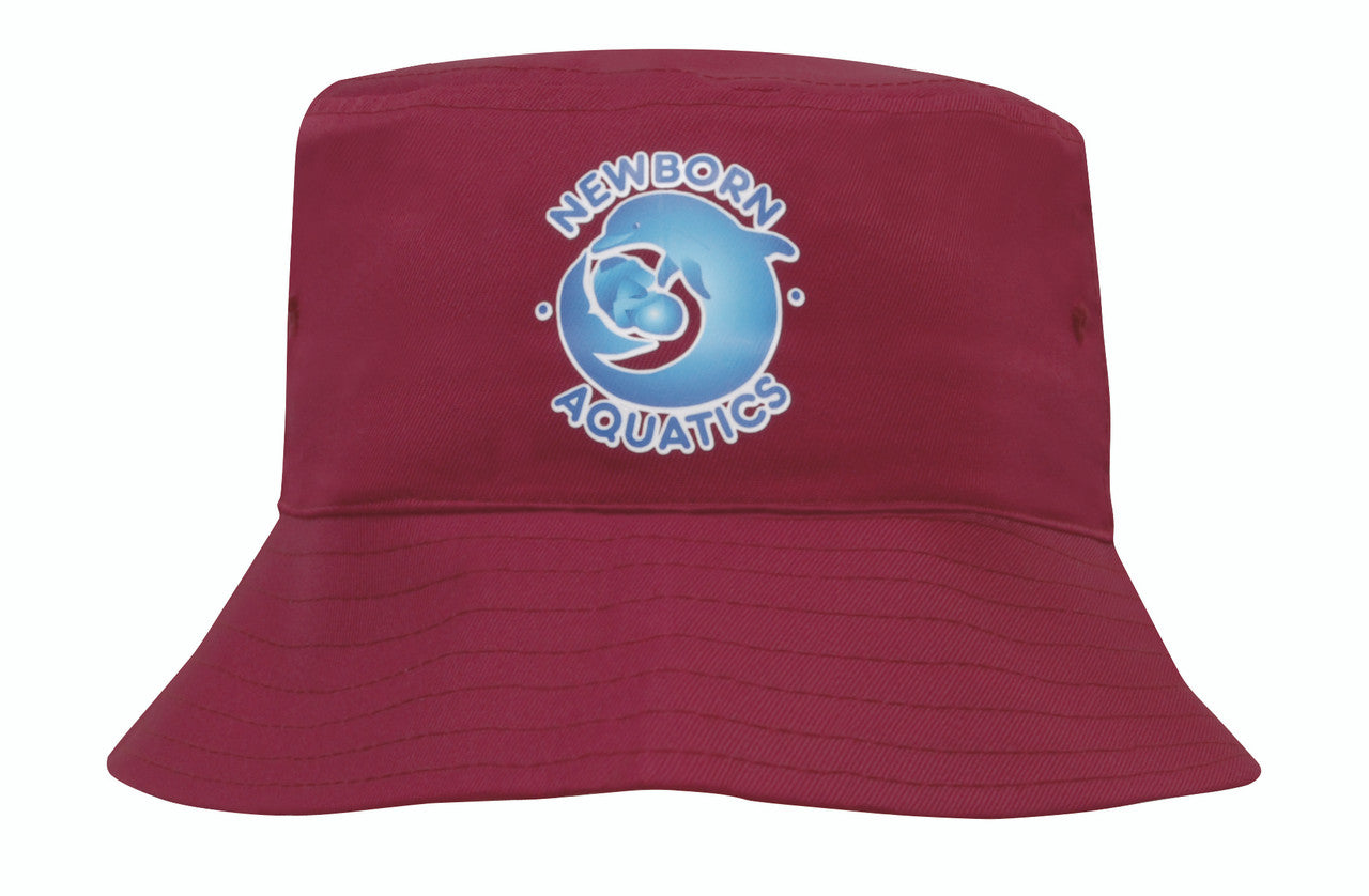 Breathable Poly Twill Childs Bucket Hat || 3939