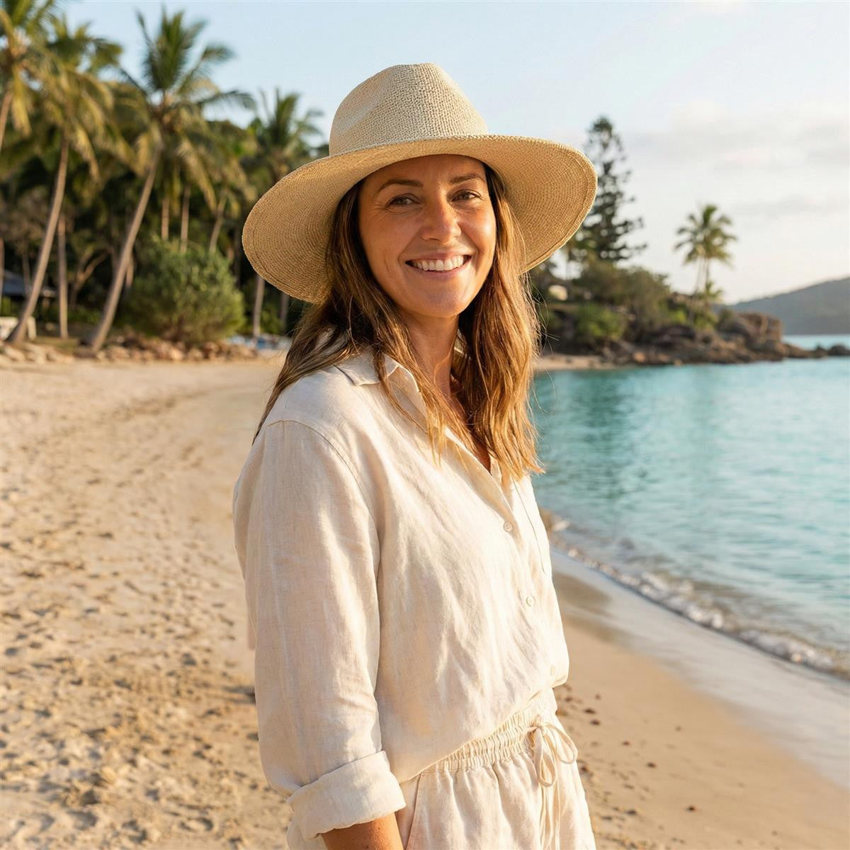 Airlie Paper Straw Hat - Sand