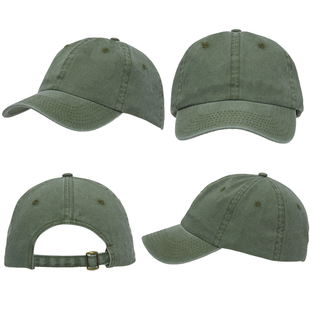 Enzyme Washed Pigment Dyed Cotton Twill Cap - view 2