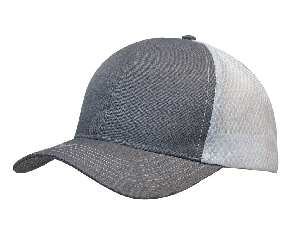 Breathable poly twill with honeycomb mesh - view 8