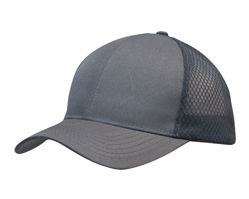 Breathable poly twill with honeycomb mesh - view 6