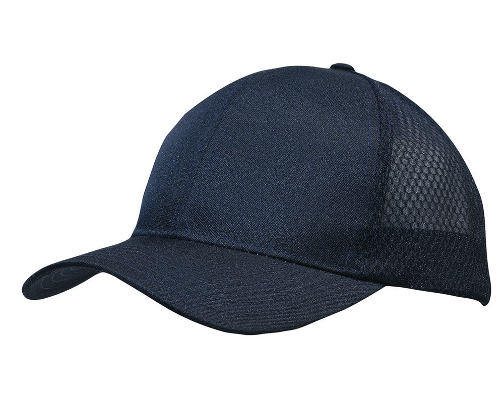 Breathable poly twill with honeycomb mesh - view 9