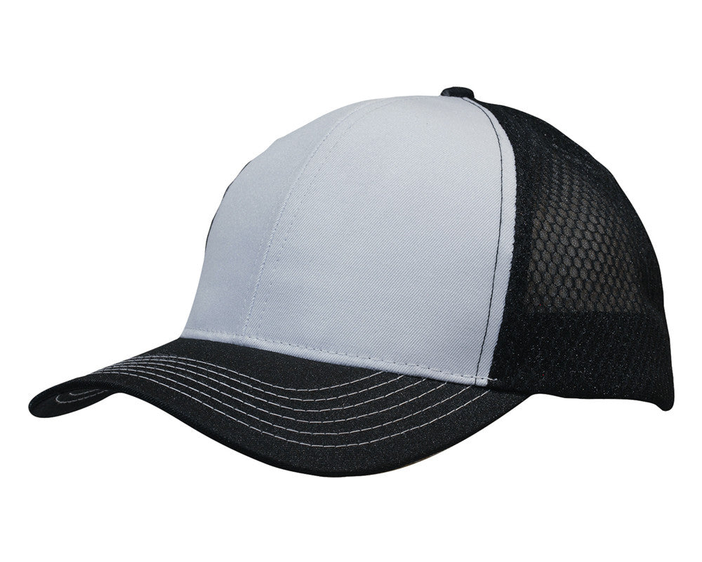 Breathable poly twill with honeycomb mesh - view 11