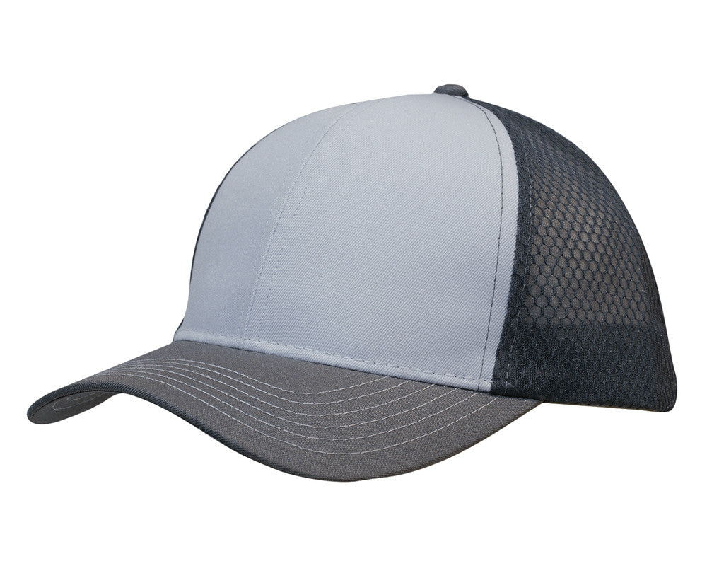 Breathable poly twill with honeycomb mesh - view 12