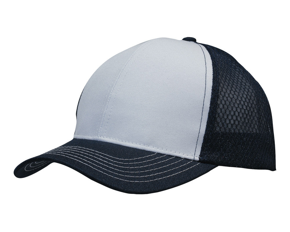 Breathable poly twill with honeycomb mesh - view 13
