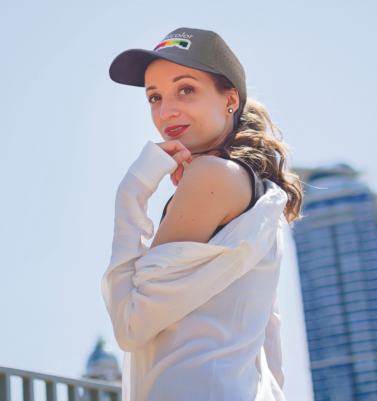 Breathable Poly Twill with circle perforations || 3976 - view 3