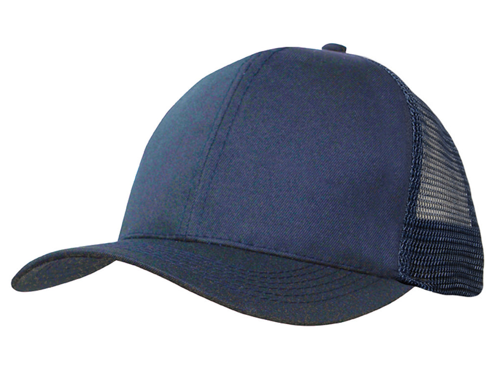 Organic brushed Heavy Cotton/Mesh Back Cap - view 4