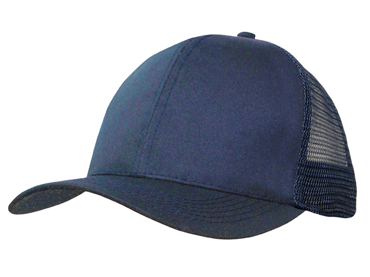 Organic brushed Heavy Cotton/Mesh Back Cap - view 4