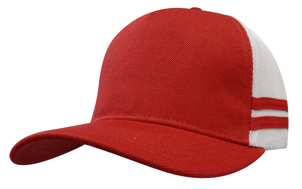 American Premium Twill/Mesh Deep Fit Trucker with Stripes - view 12