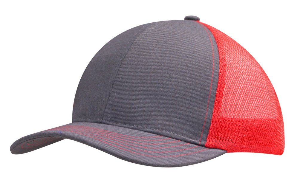 Brushed Cotton with Mesh Back Cap - view 7