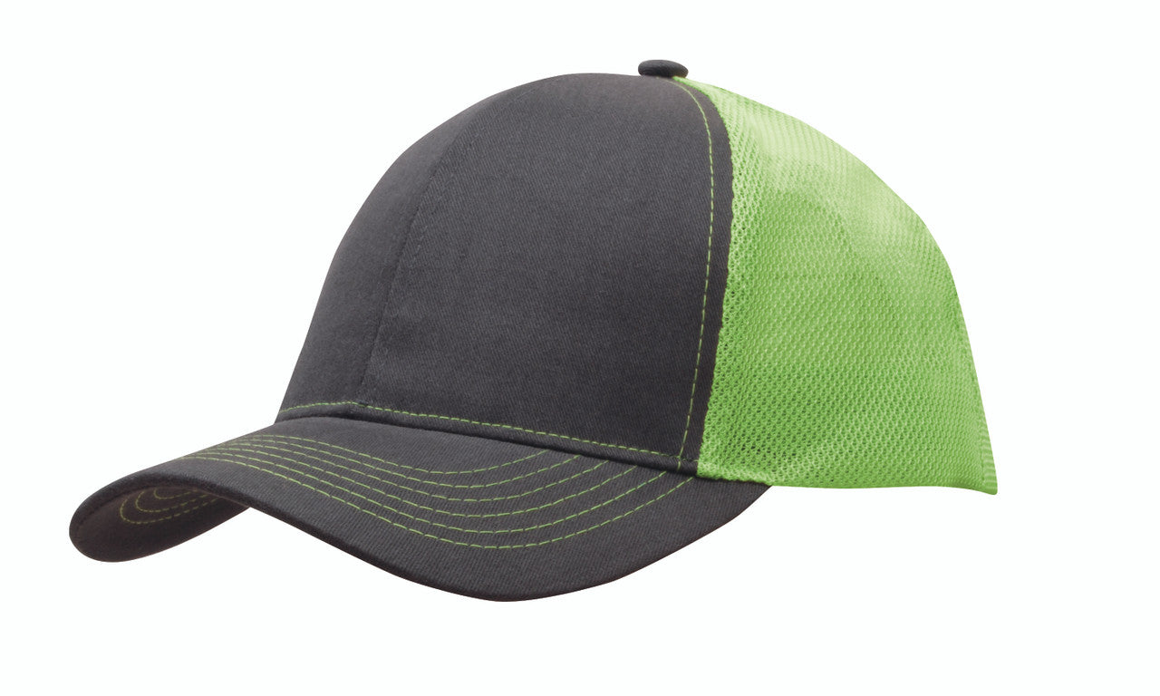 Brushed Cotton with Mesh Back Cap - view 5