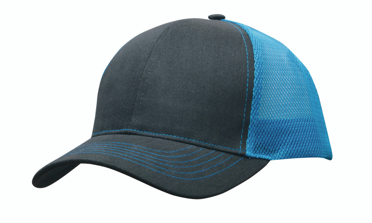 Brushed Cotton with Mesh Back Cap - view 4
