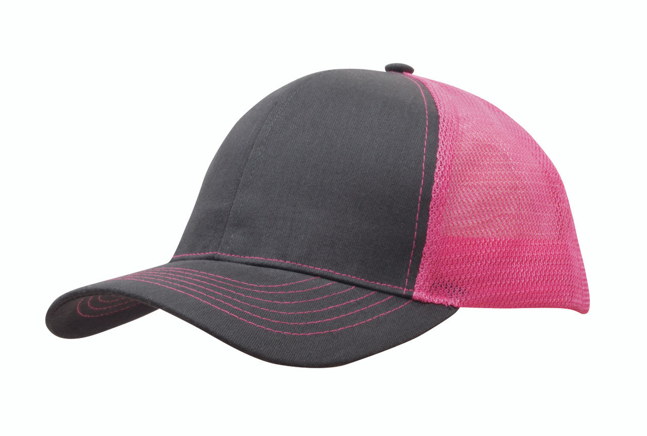 Brushed Cotton with Mesh Back Cap - view 6