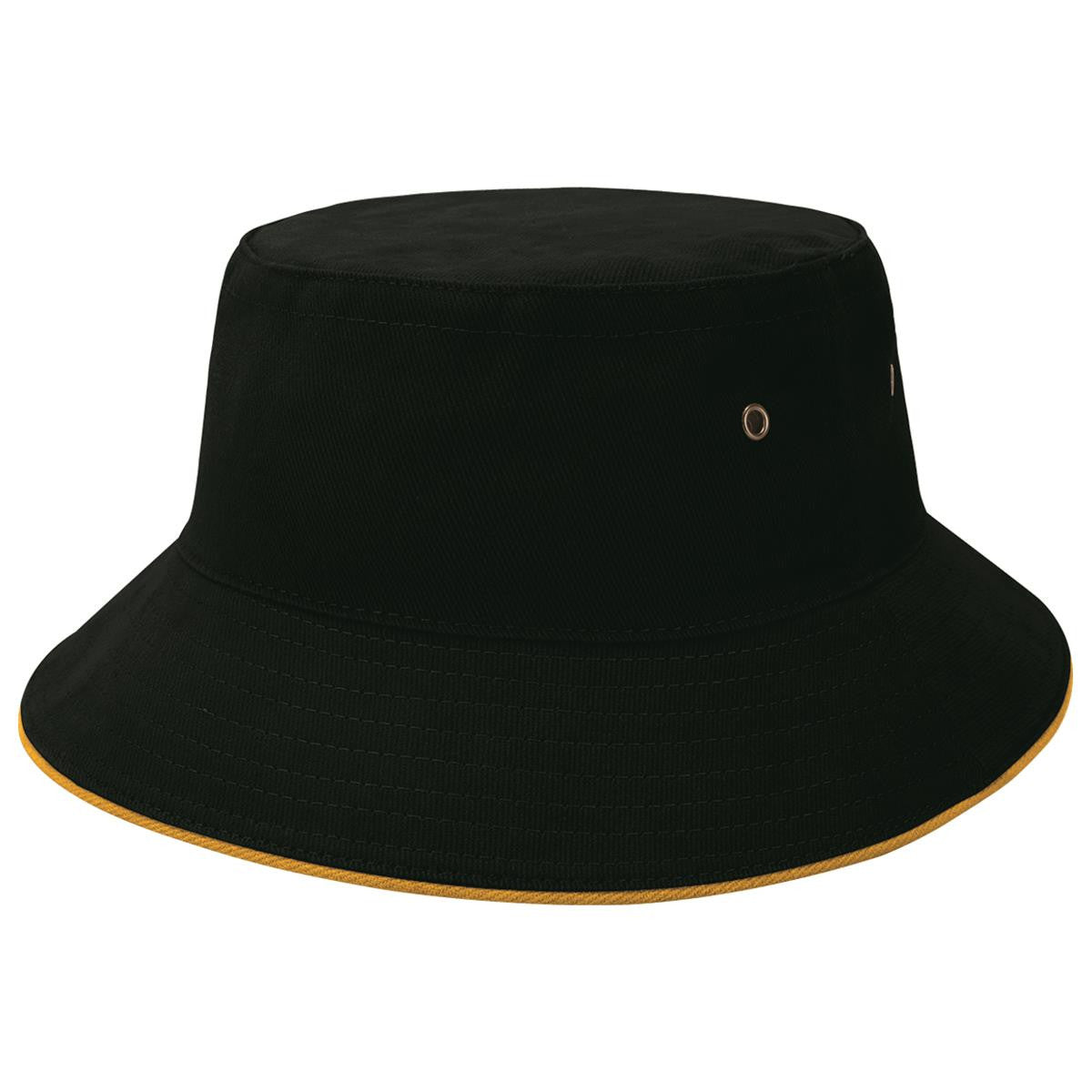 Sandwich Brim Bucket Hat - Grey / Black