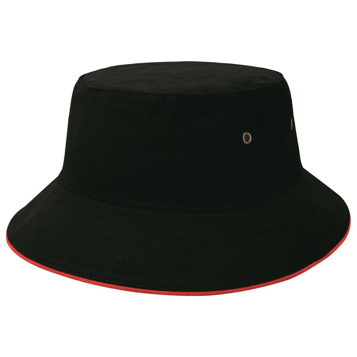 Sandwich Brim Bucket Hat - Natural / Navy