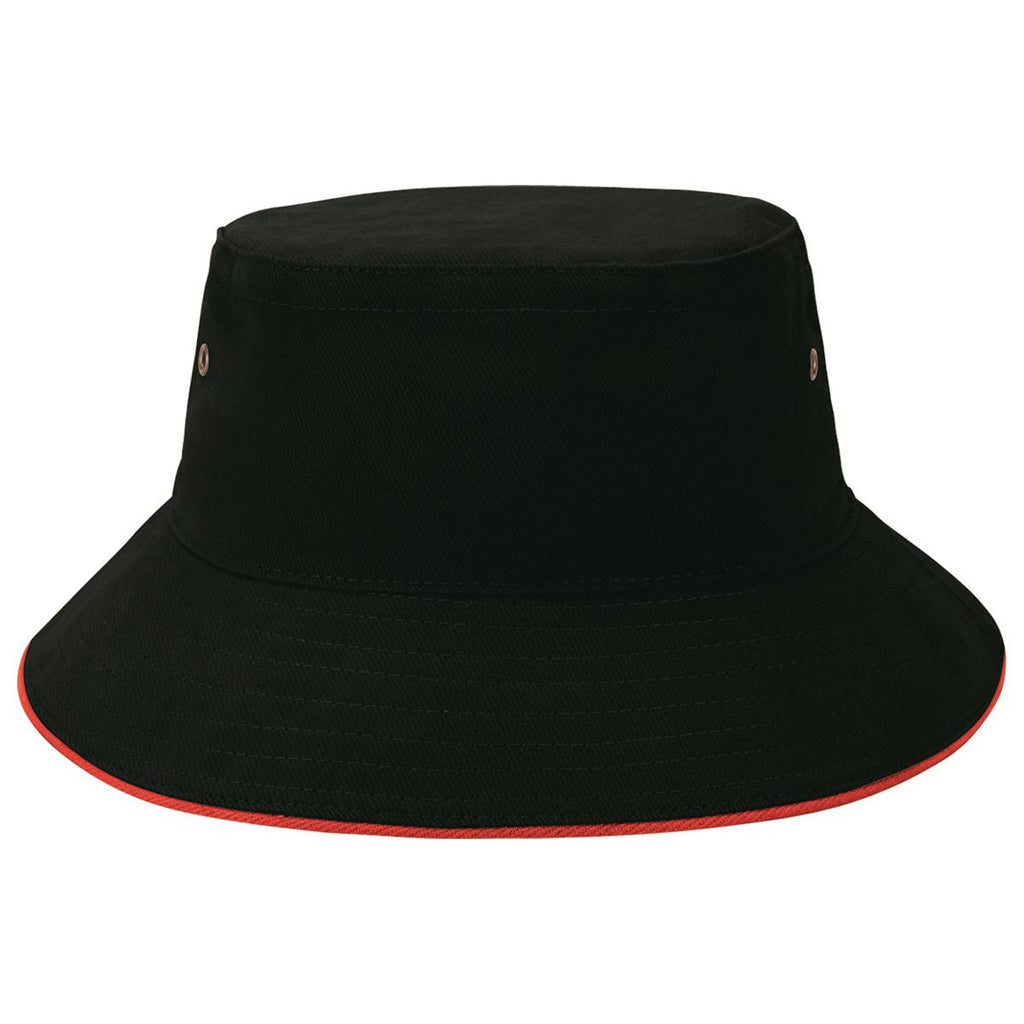 Sandwich Brim Bucket Hat - Navy / Navy