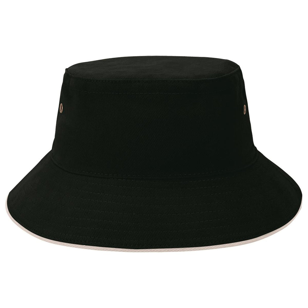 Sandwich Brim Bucket Hat - Navy / Red