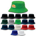 Sandwich Brim Bucket Hat - Black / Black