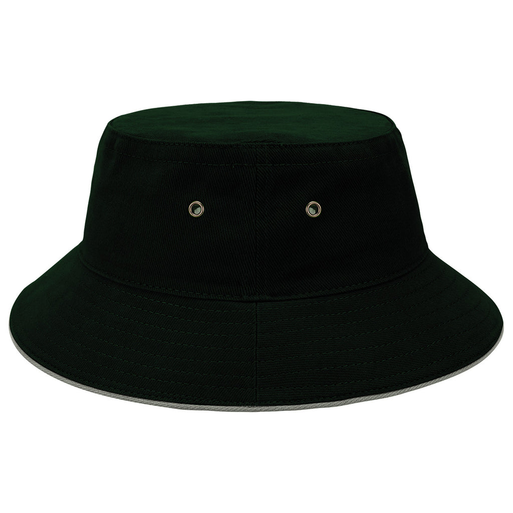 Sandwich Brim Bucket Hat - Red / Black